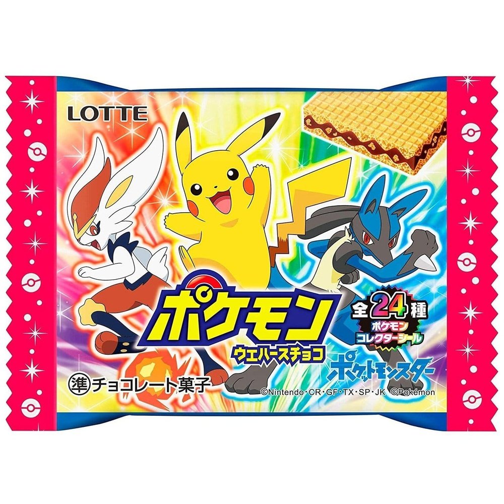 Lotte Pokemon Wafer Chocolate 30 x 23g