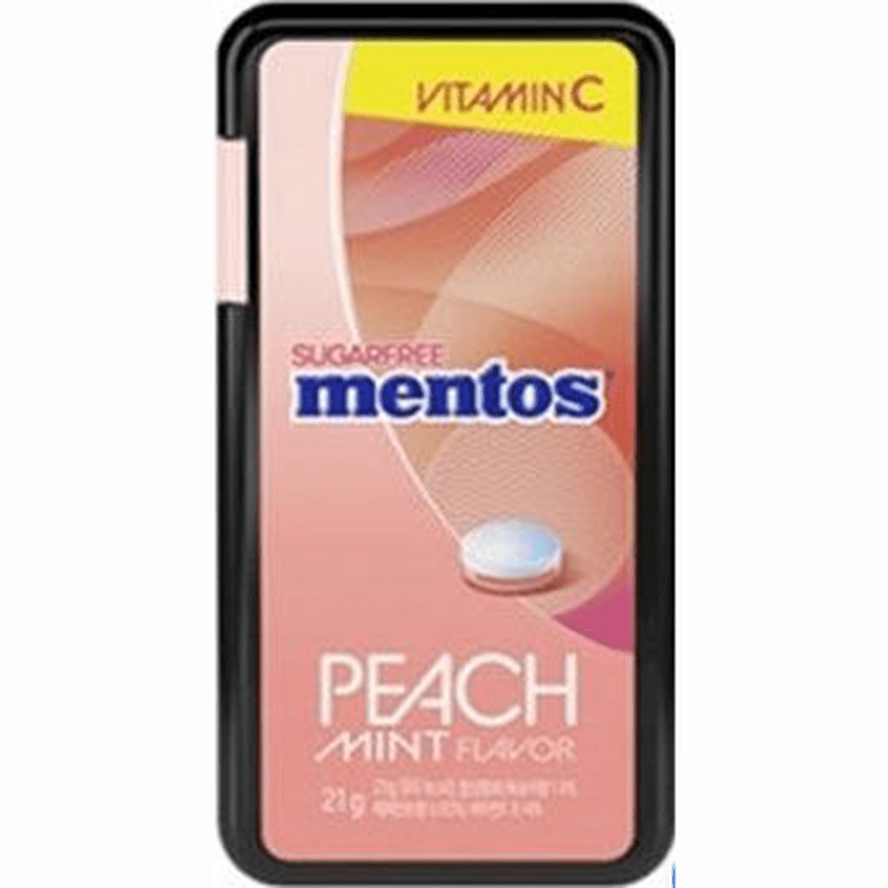 Mentos Mint Fruity Peach 72 x 21g