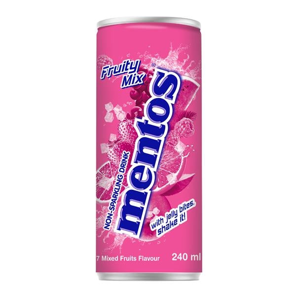 Mentos Soda Can Fruity Mix 24 x 240ml DDM 2025-03