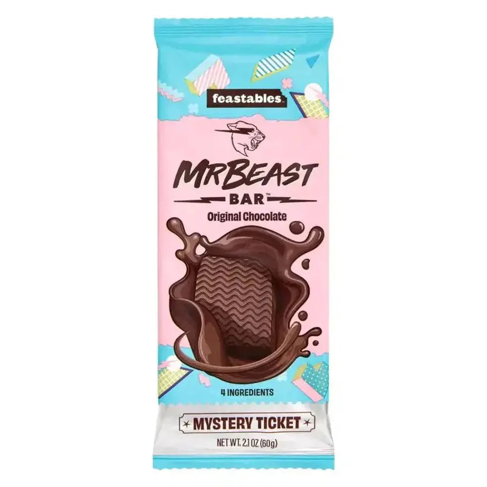 Mr Beast Feastables Chocoladereep Origineel 10 x 60g