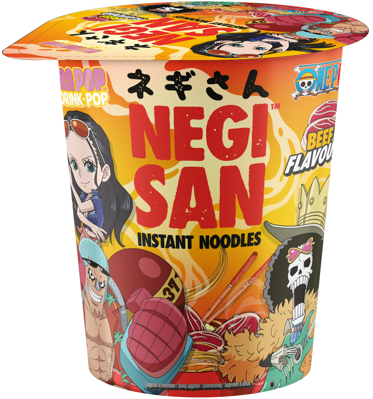 Negisan Noodles One Piece Beef 8 x 65g