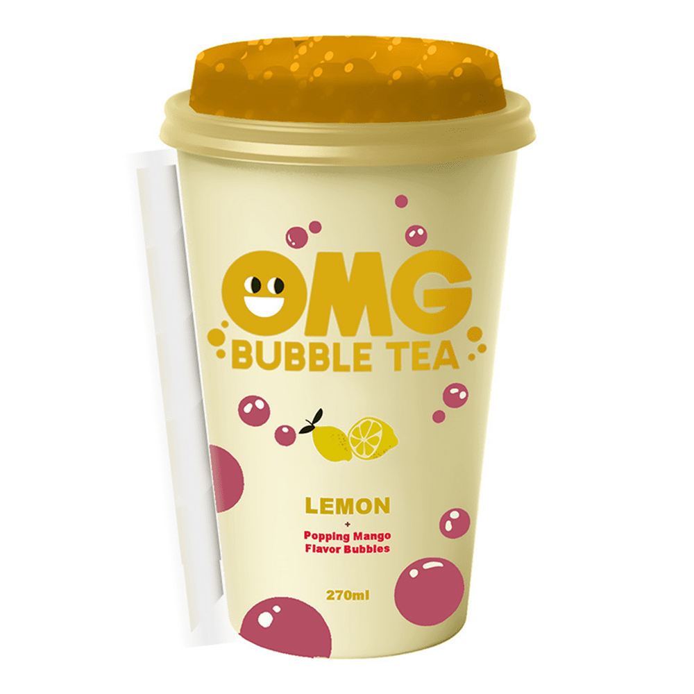 OMG Bubble Tea Lemon and Mango 10 x 270ml