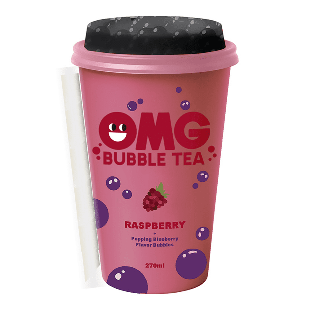 OMG Bubble Tea Raspberry and Blueberry 10 x 270ml