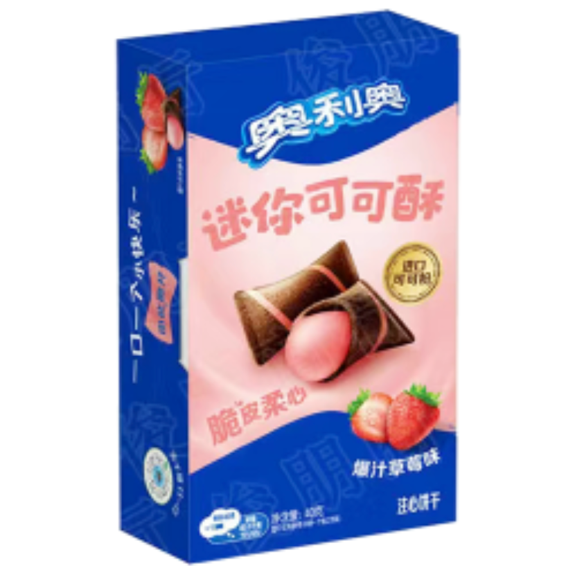 Oreo Crunchy Cocoa Strawberry 24 x 40g DDM 2025-03