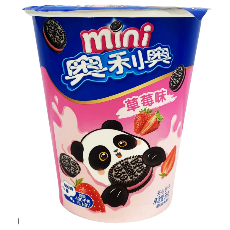 Oreo Mini Cookie Strawberry 24 x 55g DDM 2025-03