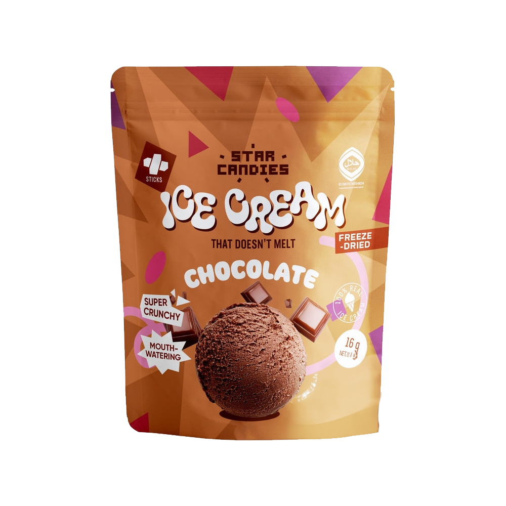 Star Candies Freeze-Dried Ice Cream Chocolat 7 x 16g