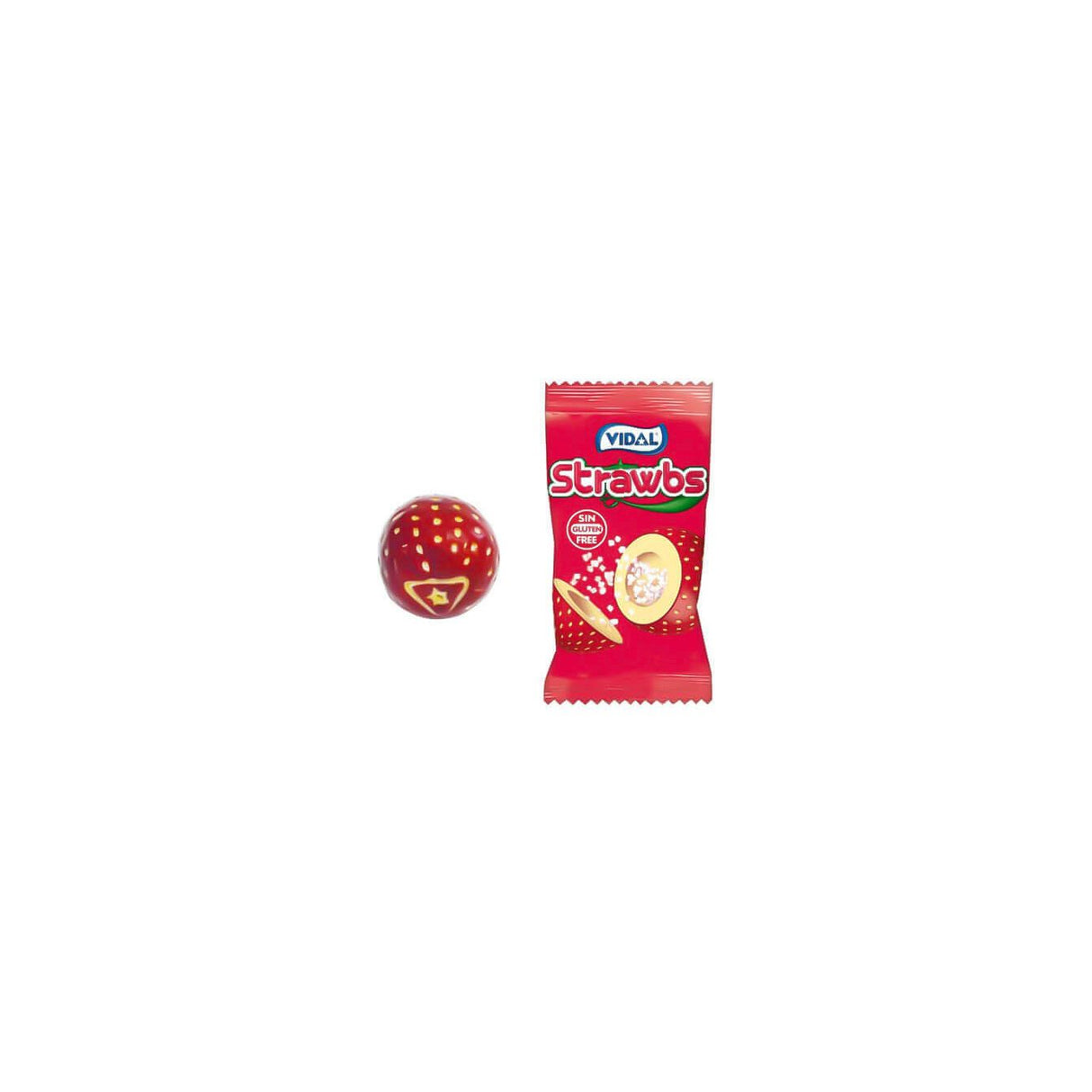 Vidal Bubble Gum Strawberry 1 x 200pc