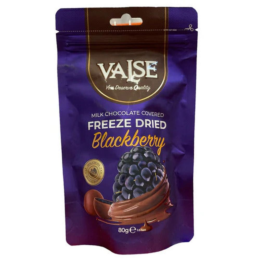 Waltz Gevriesdroogde Bramen &amp; Melkchocolade 12 x 80g