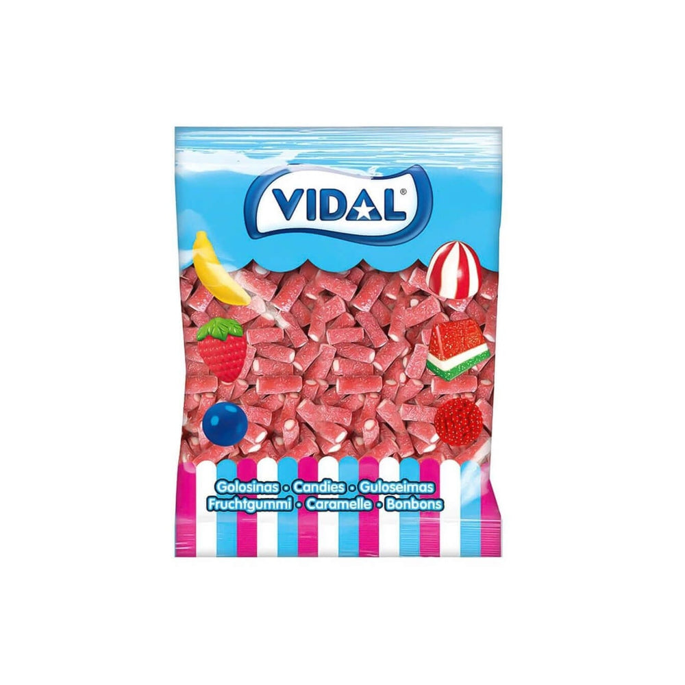 Vidal Sour Mini Pencils Strawberry 12 x 1kg