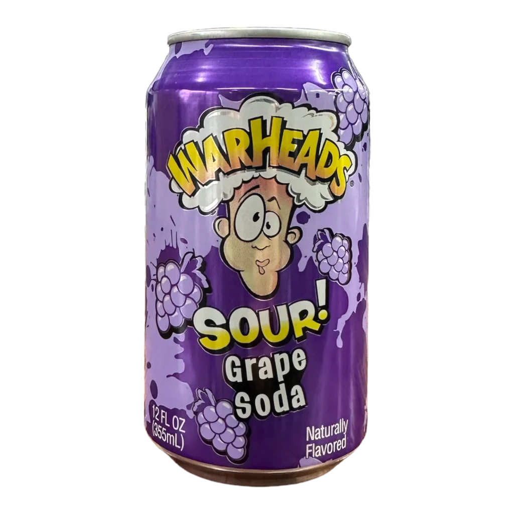 Warheads Sour Grape Soda 12 x 355ml