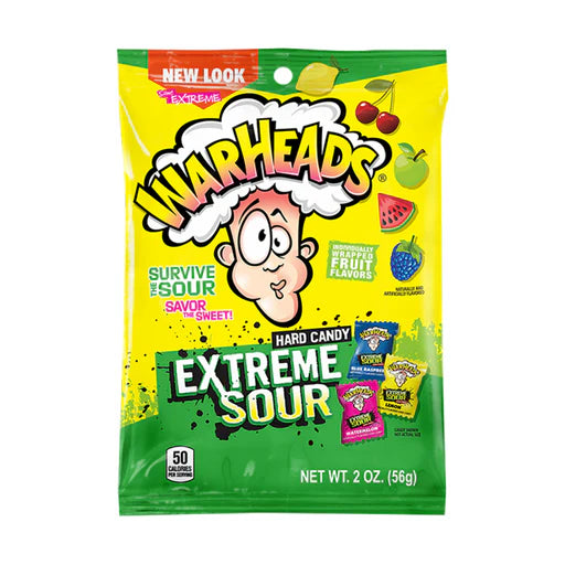 Warheads Extreme Sour Hard Candy 12 x 56g