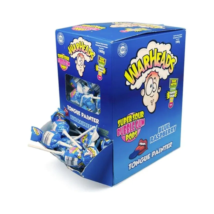 Warheads Bubblegum Pop Blue Raspberry 100 x 21g