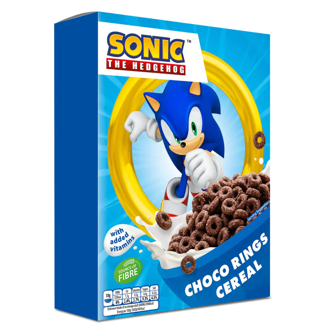 Sonic Choco Rings Cereal 12 x 350g