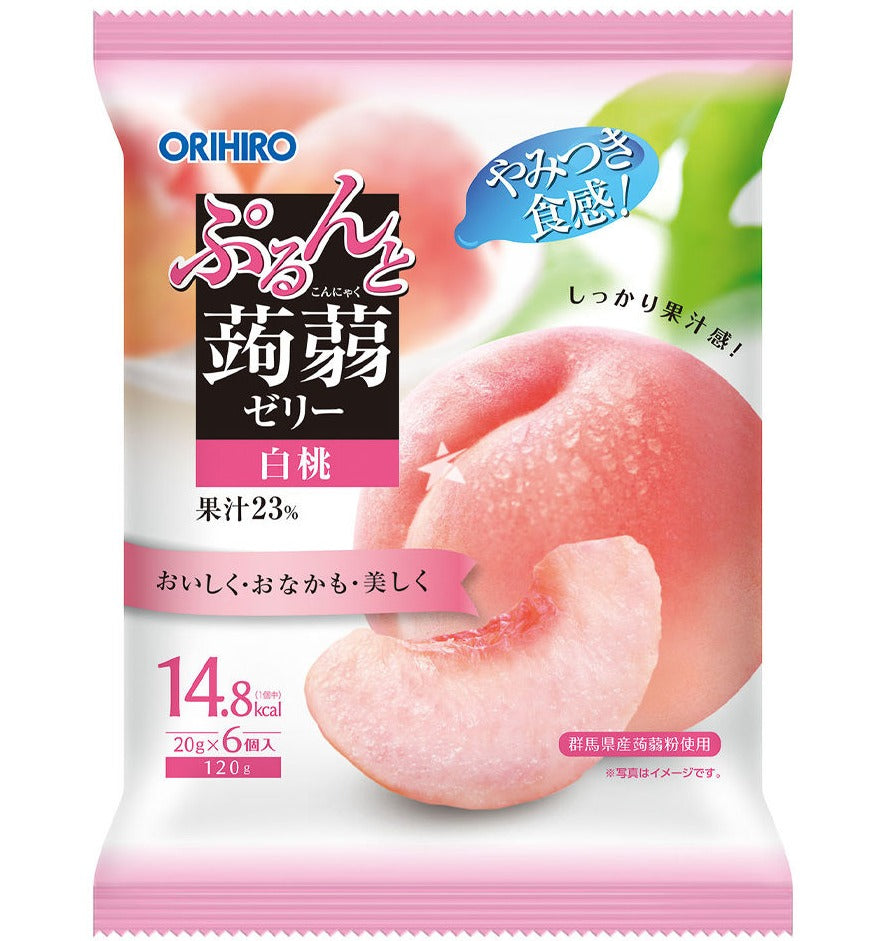 Orihiro Konjac Jelly Peach 24 x 120g