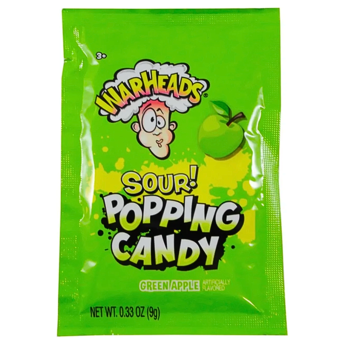 Warheads Sour Popping Candy Green Apple 20 x 9g