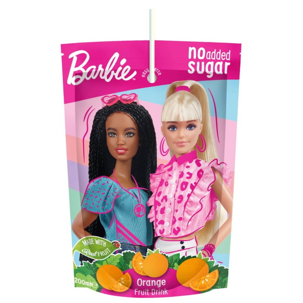 Barbie Fruit Pouch Drink Orange 10 x 200ml