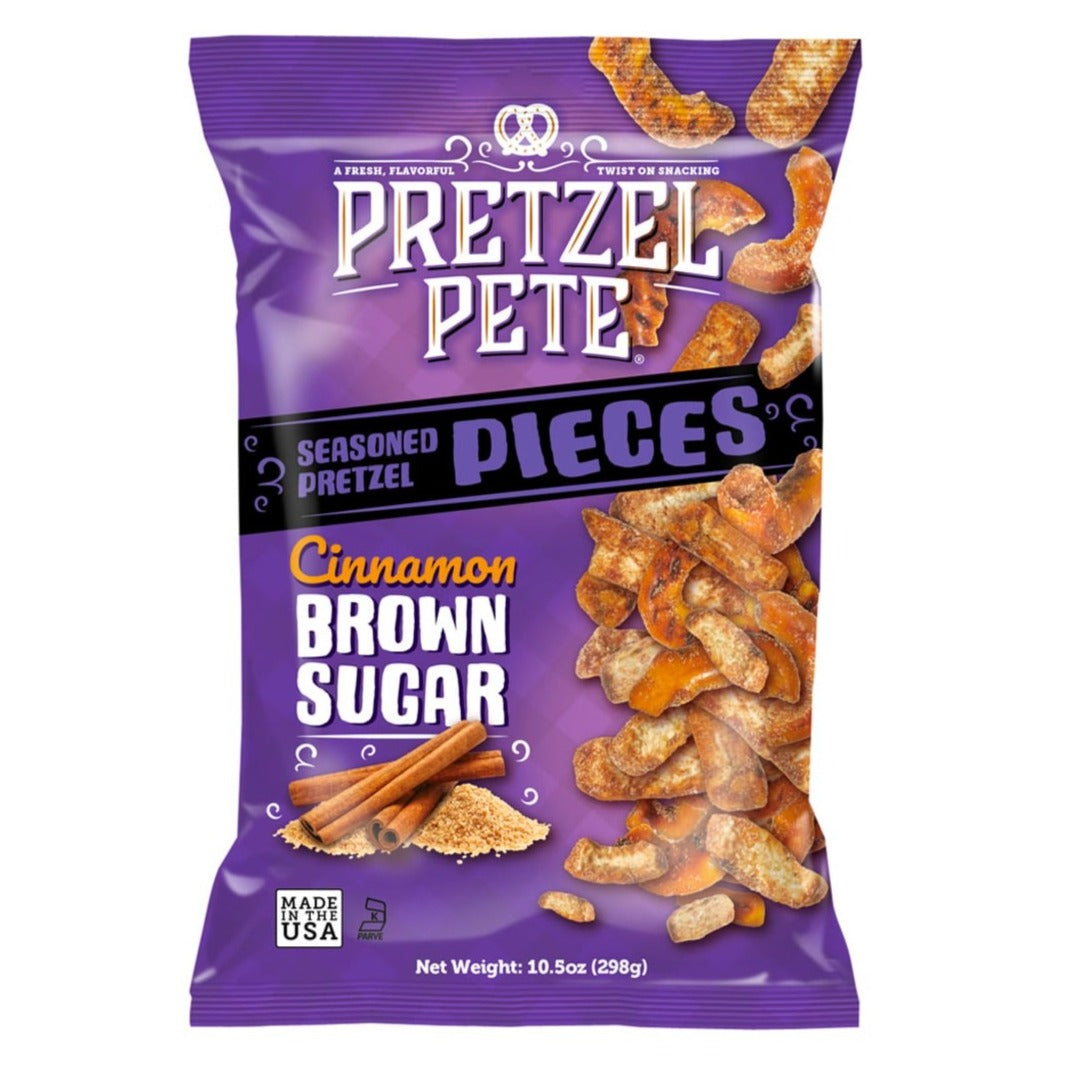 Pretzel Pete Pieces Cinnamon Brown Sugar 8 x 160g