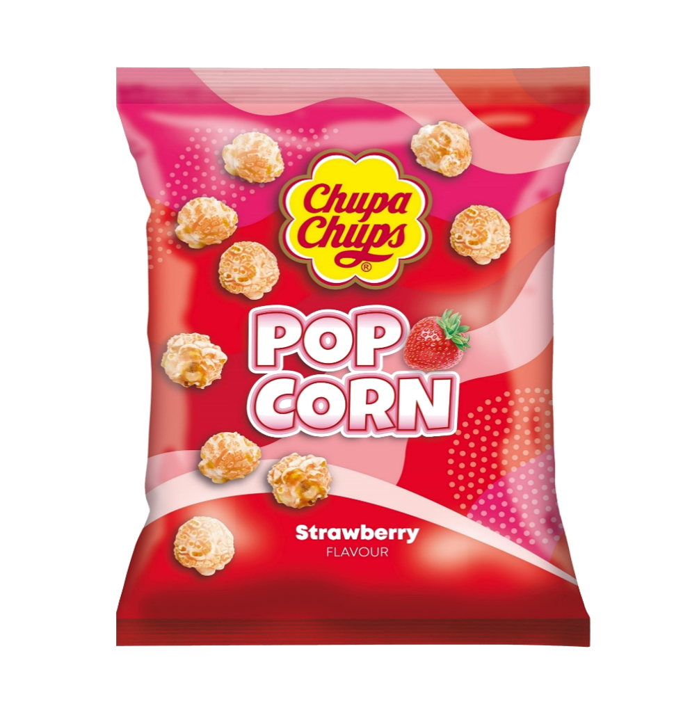 Chupa Chups Popcorn Strawberry 12 x 110g
