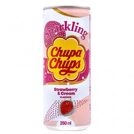 Chupa Chups Sprankelende Aardbei 24 x 250 ml