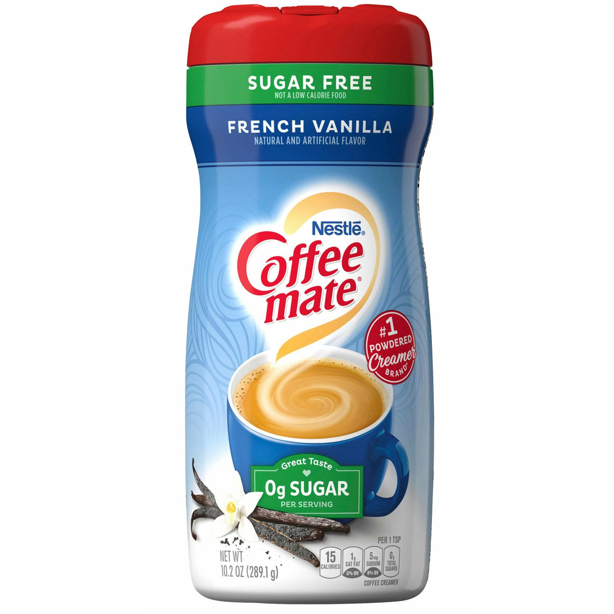 Coffee Mate Powder French Vanilla Sugar Free 6 x 289.1g