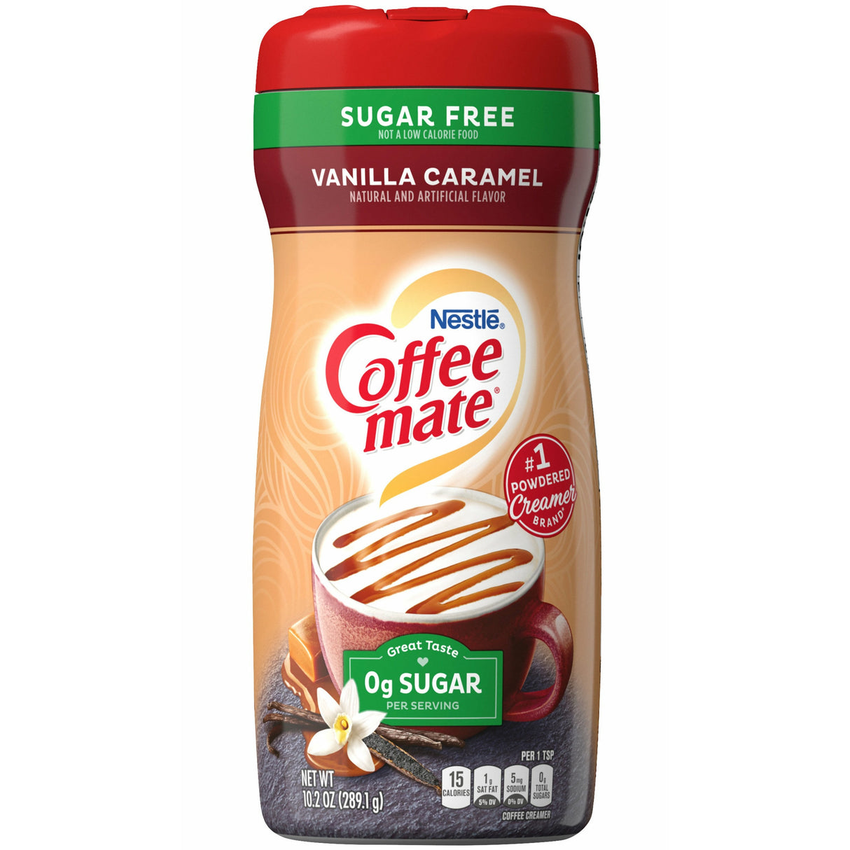 Coffee Mate Powder Vanilla Caramel Sugar Free 6 x 289g