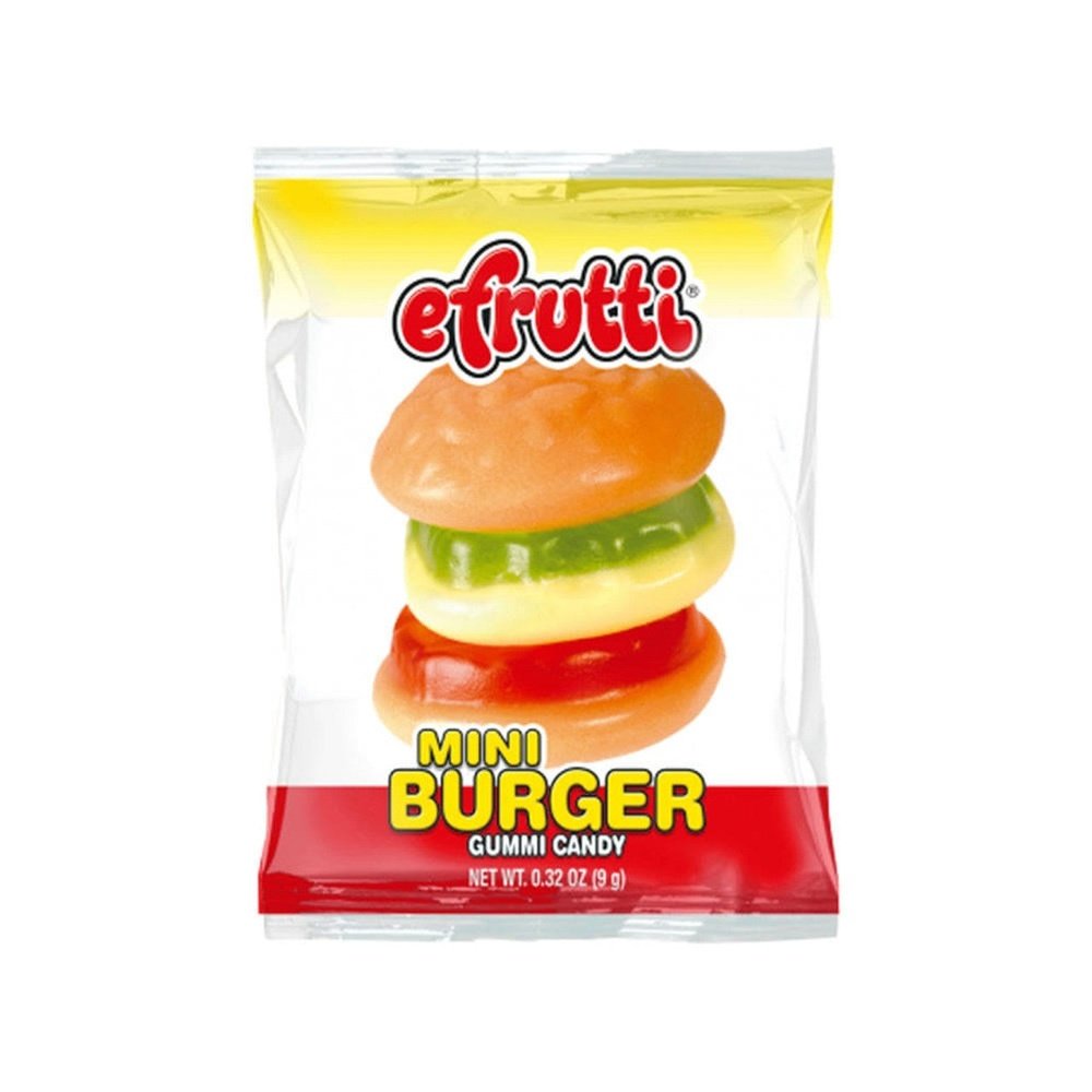 Efrutti Gummi Miniburger 60 x 9 g