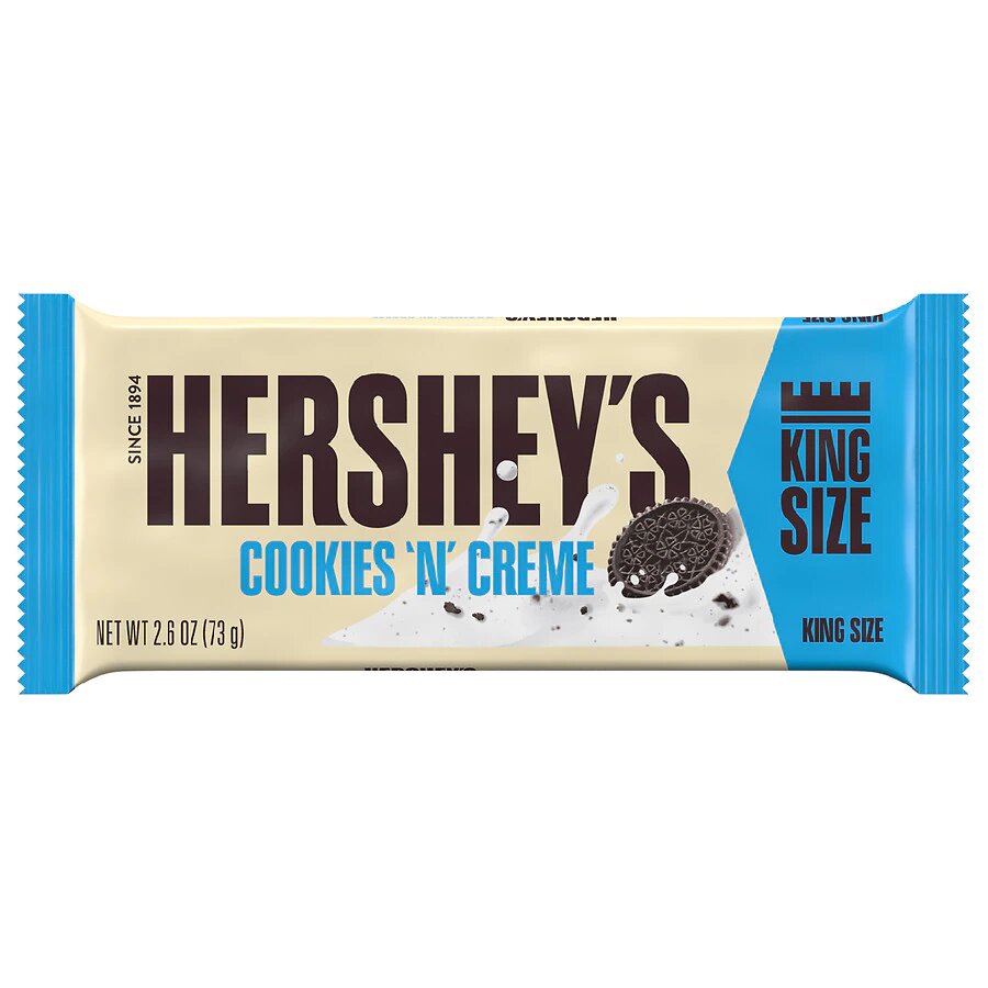 Hershey's Bar Cookies & Cream Big 18 x 73g