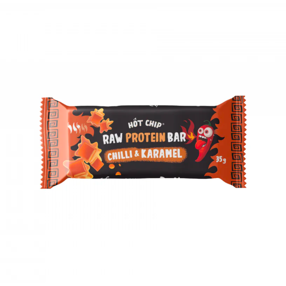 Hot Chip Raw Protein Bar Chilli & Caramel 20 x 35g