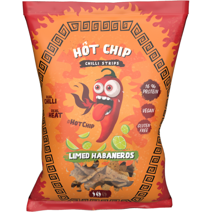 Hot Chip Strips Limed Habaneros 20 x 80g