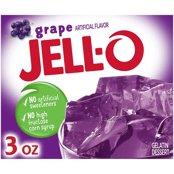 Jell-O Gelatin Grape 24 x 85g