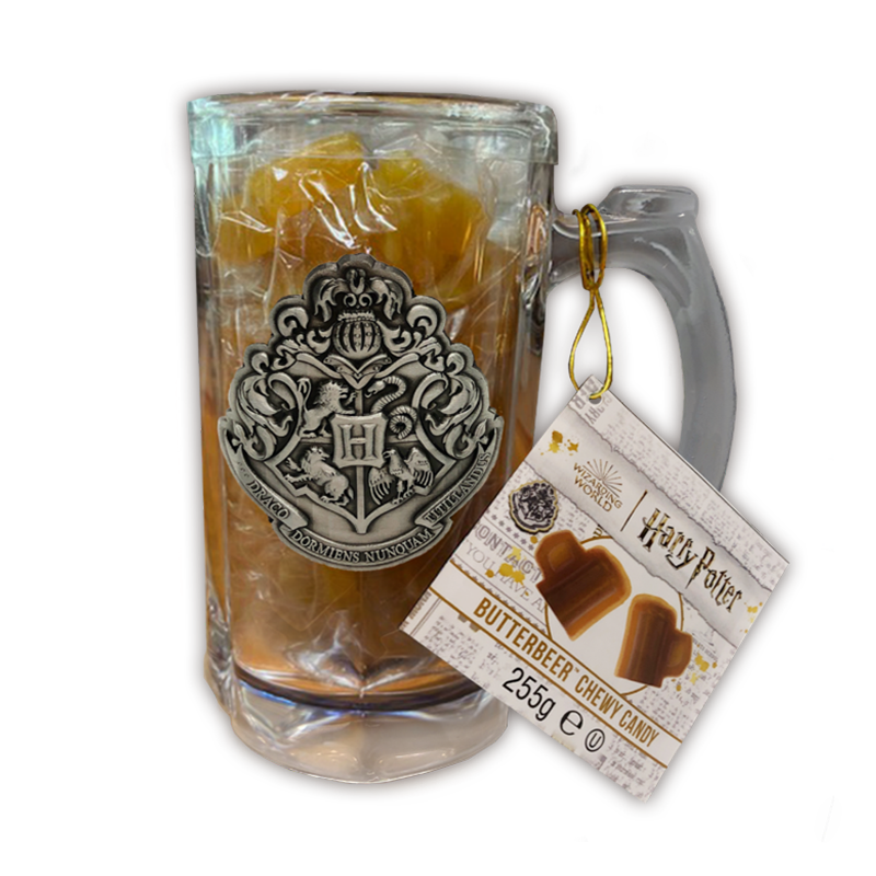 Jelly Belly Beans Harry Potter Butterbeer Chewy Candy Glass Mug 6 x 225g