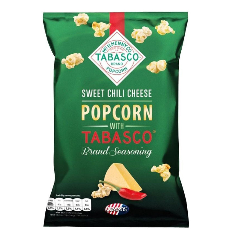 Jimmy's Tabasco Popcorn Sweet Chili Cheese 8 x 90g