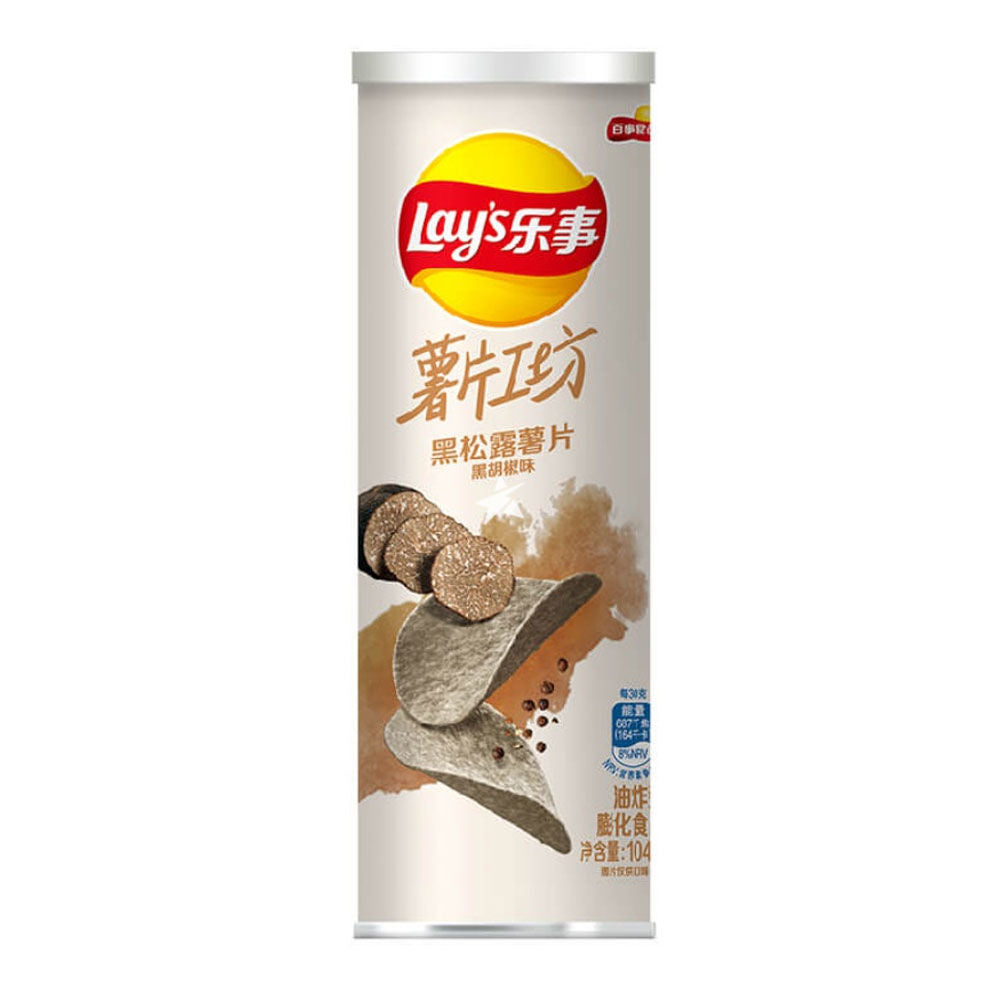 Lay's China Black Truffle and Black Pepper 24 x 104g