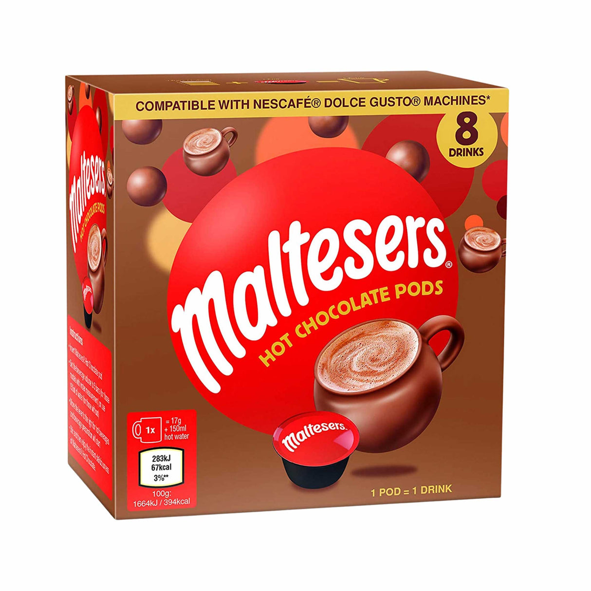 Nescafé Pods Dolce Gusto Maltesers 5 x 136g