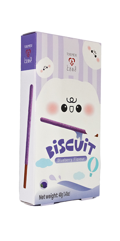 Tokimeki Biscuit Stick Blueberry 40 x 40g