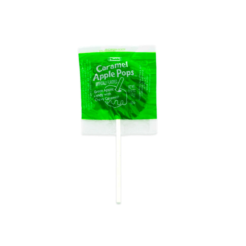 Tootsie Pop groene appel en taaie karamel 48 x 17 g