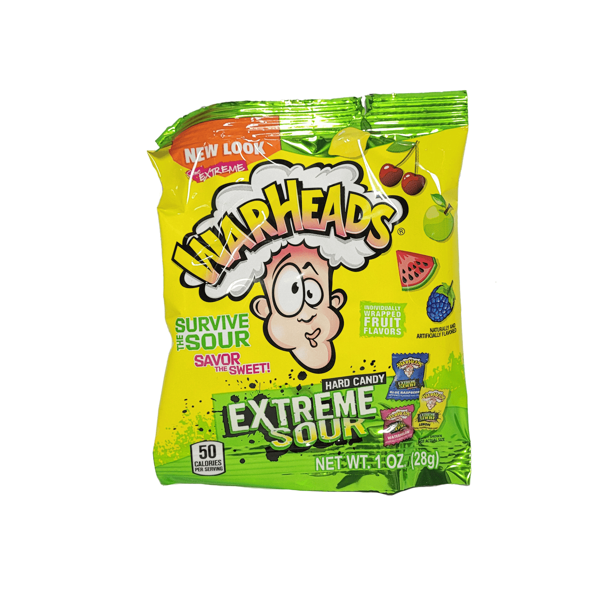 Warheads Extreme Sour Hard Candy Small 12 x 28g