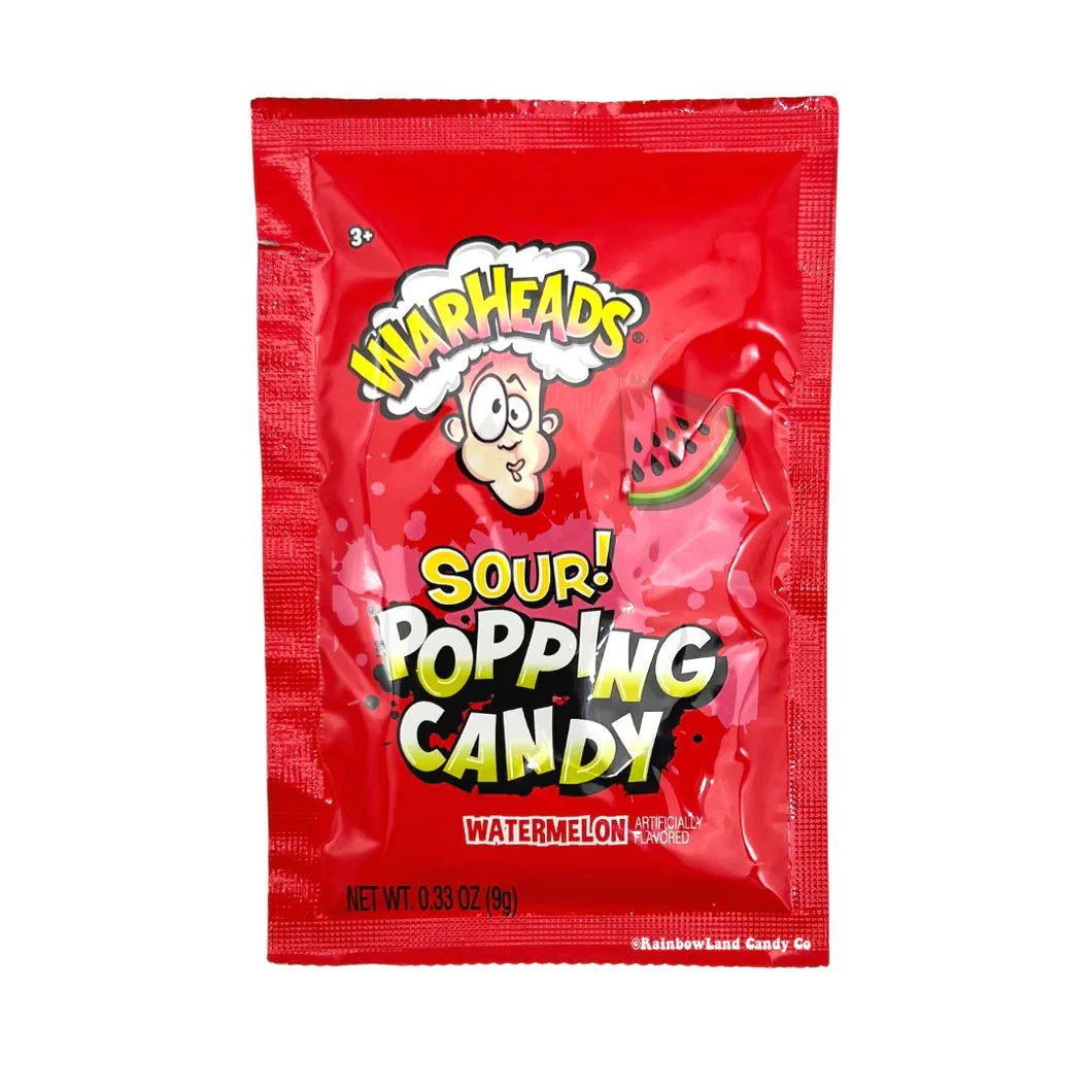 Warheads Sour Popping Candy Watermelon 20 x 9g