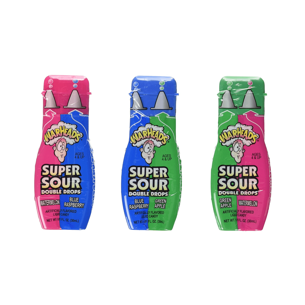 Warheads Super Sour Double Drop 24 x 28g