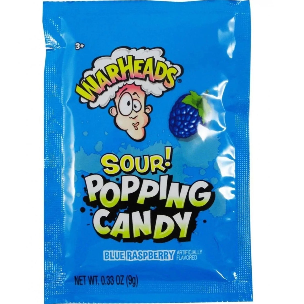 Warheads Sour Popping Candy Blue Raspberry 20 x 9g