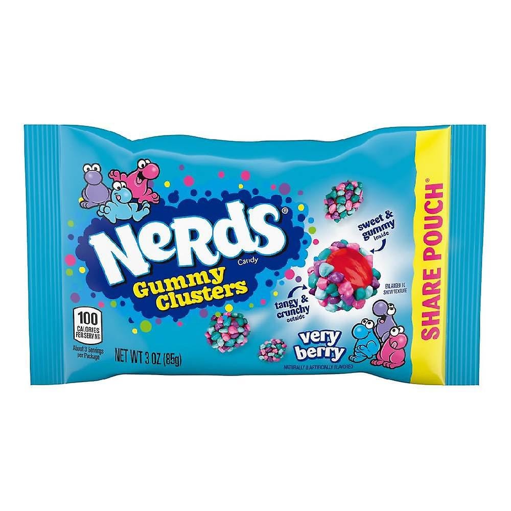 Wonka Nerds Gummy Clusters Very Berry 12 x 85g